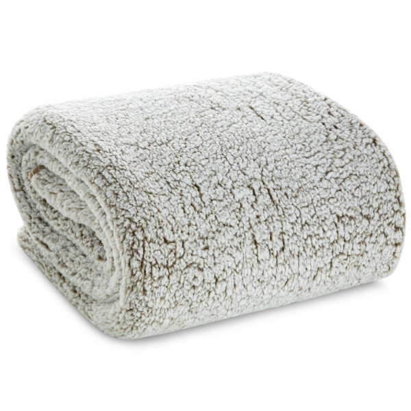 Miękki koc barankowy KOALA 200X220 beżowy 879496