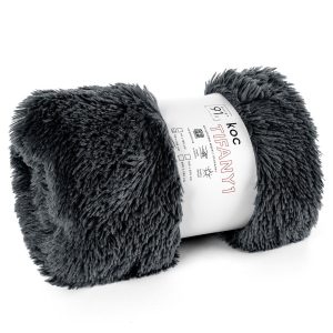 Miękki koc futrzany TIFANY 200X220 stalowy 879503 Miękki koc futrzany TIFANY 200X220 stalowy 879503