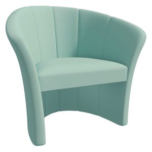 Miętowy tapicerowany fotel do salonu – Lurix 334286