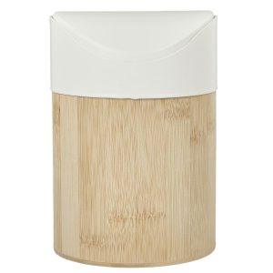 Mini kosz na śmieci 1L bambus biały 11,8 × 11,8 x 17 cm 652206 Mini kosz na śmieci 1L bambus biały 11,8 × 11,8 x 17 cm 652206