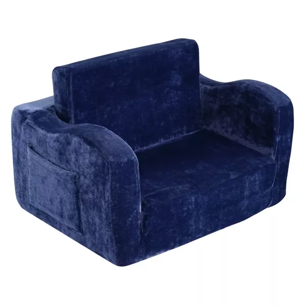 Mini Sofa dla Dzieci do Pokoju Dziecka Kanapa Dziecięca granat 957667
