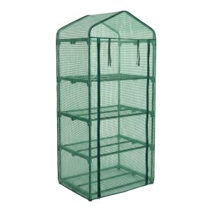 Mini szklarnia foliowa, 4 piętrowa, 68 x 49 x 158 cm 977044 Mini szklarnia foliowa, 4 piętrowa, 68 x 49 x 158 cm 977044