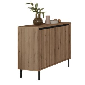 Minimalistyczna komoda dwudrzwiowa na wysokich nóżkach do salonu CIAO 991210 Minimalistyczna komoda dwudrzwiowa na wysokich nóżkach do salonu CIAO 991210