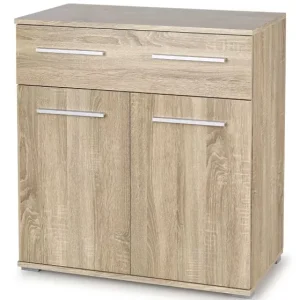Minimalistyczna komoda Linesti c7 – dąb sonoma 648715 Minimalistyczna komoda Linesti c7 – dąb sonoma 648715