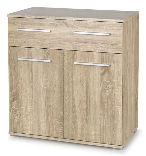 Minimalistyczna komoda Linesti c7 - dąb sonoma 648715