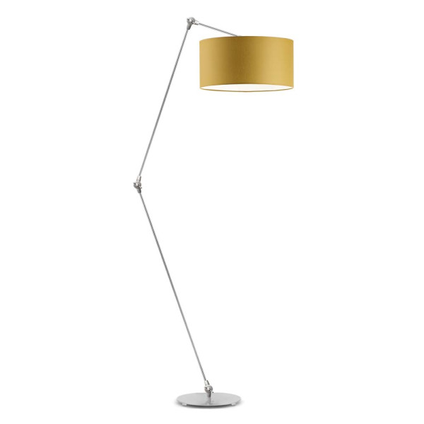 Minimalistyczna lampa podłogowa BARI Srebrny - Musztardowy 872515