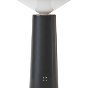 Minimalistyczna lampa stołowa metalowa czarna 437398 Minimalistyczna lampa stołowa metalowa czarna 437398