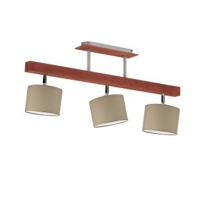 Minimalistyczna lampa sufitowa HOLLYWOOD Mahoń – Beżowy 962236 Minimalistyczna lampa sufitowa HOLLYWOOD Mahoń – Beżowy 962236