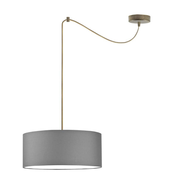 Minimalistyczna lampa wisząca WAIKIKI W1 Stare Złoto - Szary Stalowy 879475