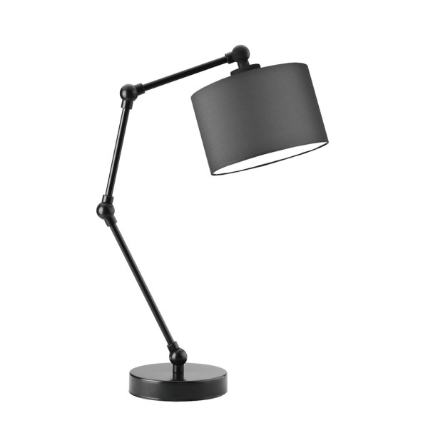 Minimalistyczna lampka biurkowa ASMARA Czarny - Grafitowy 872309