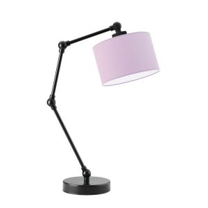 Minimalistyczna lampka biurkowa ASMARA Czarny – Jasny Fioletowy 872304 Minimalistyczna lampka biurkowa ASMARA Czarny – Jasny Fioletowy 872304