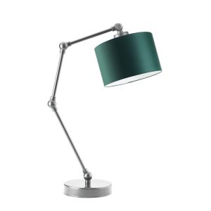 Minimalistyczna lampka biurkowa ASMARA Srebrny – Zieleń Butelkowa 872290 Minimalistyczna lampka biurkowa ASMARA Srebrny – Zieleń Butelkowa 872290