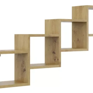 Minimalistyczna półka na książki dąb artisan – Tinix 243679 Minimalistyczna półka na książki dąb artisan – Tinix 243679