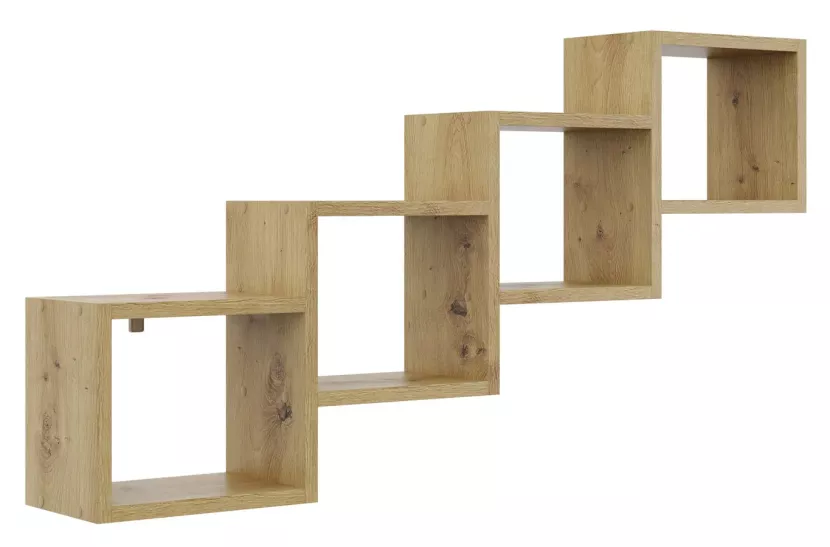 Minimalistyczna półka na książki dąb artisan - Tinix 243679
