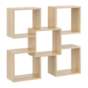 Minimalistyczna półka ścienna dąb sonoma – Zevro 265117 Minimalistyczna półka ścienna dąb sonoma – Zevro 265117