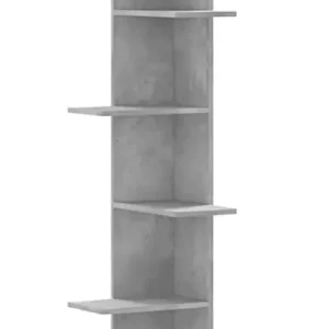 Minimalistyczna półka ścienna szarość betonu – Zelo 774038