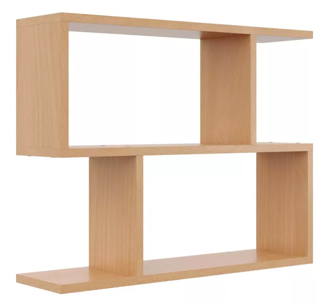 Minimalistyczna półka ścienna w kolorze buk - Veska 116038