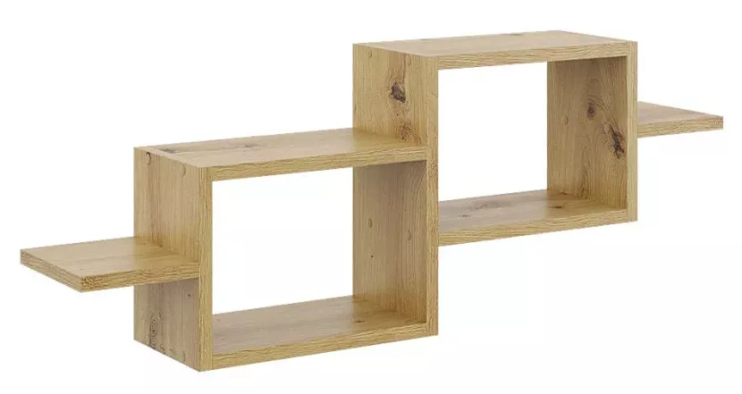 Minimalistyczna półka ścienna w kolorze dąb artisan - Zenix 284458