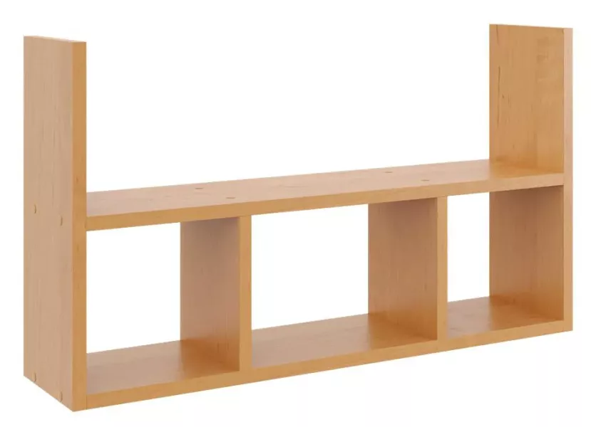 Minimalistyczna półka ścienna w kolorze olcha - Zynix 270875