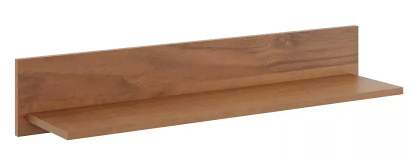 Minimalistyczna pólka ścienna w kolorze orzech - Ritica 292961