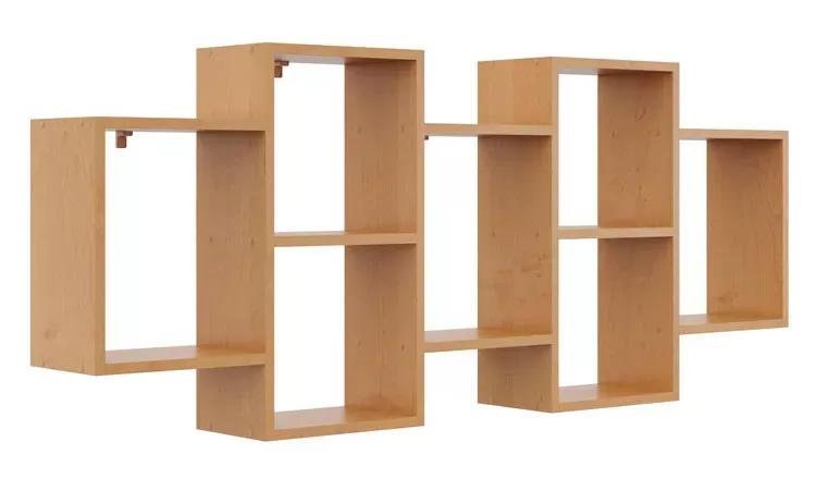 Minimalistyczna półka wisząca olcha - Sarlo 246255