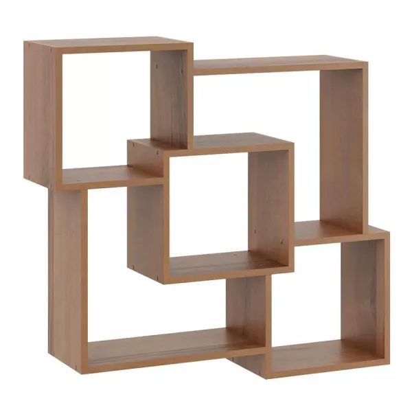 Minimalistyczna półka wisząca w kolorze orzech - Veska 256360