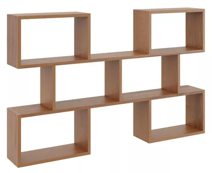 Minimalistyczna półka wisząca w kolorze orzecha - Tilo 284453