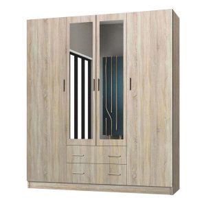 Minimalistyczna Szafa uchylna z lustrem POLEE 170 / sonoma 465937 Minimalistyczna Szafa uchylna z lustrem POLEE 170 / sonoma 465937