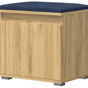 Minimalistyczna szafka na buty dąb craft + granat – Zylo 229447 Minimalistyczna szafka na buty dąb craft + granat – Zylo 229447