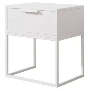 Minimalistyczna szafka nocna z szufladą – Orvian 357571 Minimalistyczna szafka nocna z szufladą – Orvian 357571