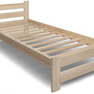 Minimalistyczne sosnowe łóżko 100×200 – Avrix 310784 Minimalistyczne sosnowe łóżko 100×200 – Avrix 310784