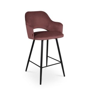 Minimalistyczny Hoker MARCY ciemny róż na czarnej nodze 329140 Minimalistyczny Hoker MARCY ciemny róż na czarnej nodze 329140