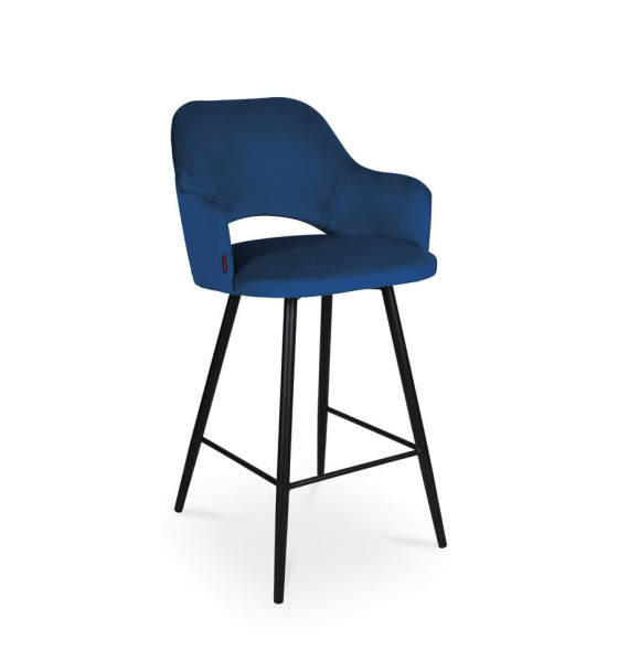 Minimalistyczny Hoker MARCY granatowy na czarnej nodze 329130
