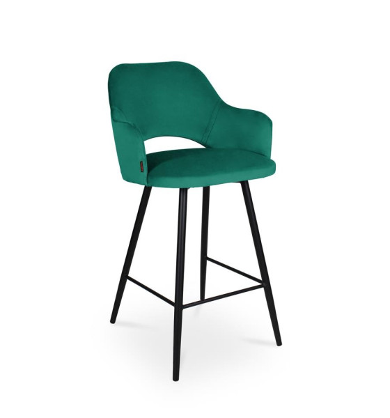 Minimalistyczny Hoker MARCY morski na czarnej nodze 329125