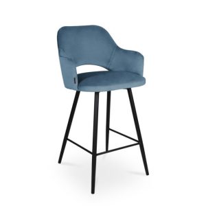 Minimalistyczny Hoker MARCY niebieski na czarnej nodze 329131 Minimalistyczny Hoker MARCY niebieski na czarnej nodze 329131