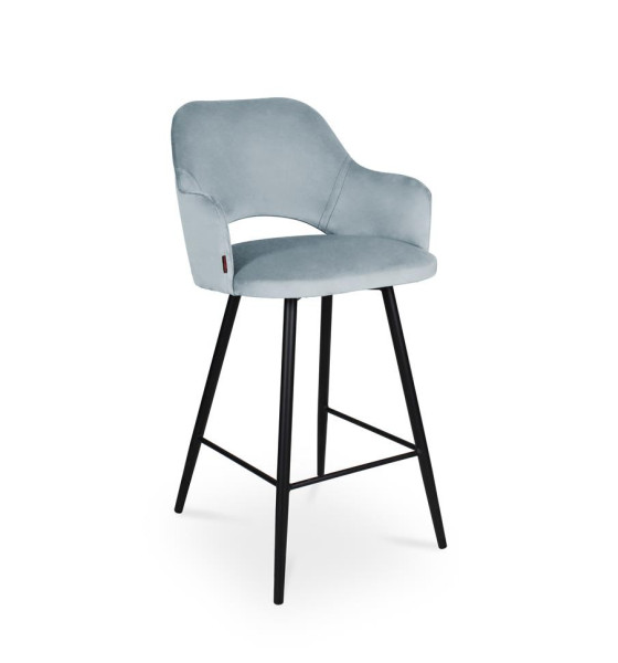 Minimalistyczny Hoker MARCY szaro-niebieski na czarnej nodze 329124