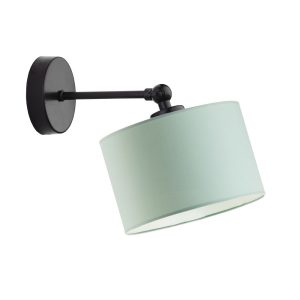Minimalistyczny kinkiet nad łóżko do dziecka TETE srebrny/miętowy 891549 Minimalistyczny kinkiet nad łóżko do dziecka TETE srebrny/miętowy 891549