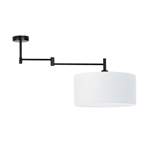 Minimalistyczny plafon sufitowy RANGUN Czarny – Biały 870679