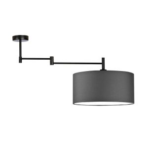 Minimalistyczny plafon w ciemnej tonacji RANGUN Czarny – Grafitowy 870739 Minimalistyczny plafon w ciemnej tonacji RANGUN Czarny – Grafitowy 870739