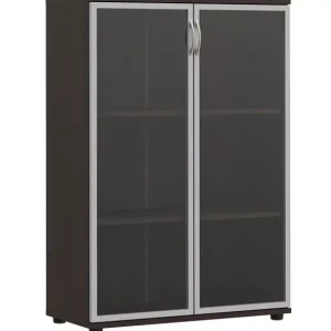 Minimalistyczny regał biurowy z witryną – Nalo 708273