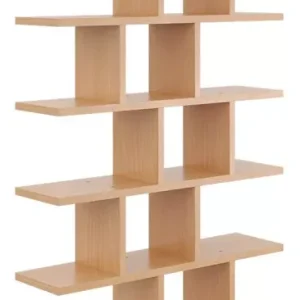 Minimalistyczny regał wiszący lub stojący buk – Zenix 281354 Minimalistyczny regał wiszący lub stojący buk – Zenix 281354