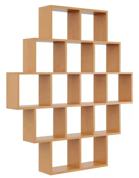 Minimalistyczny regał wiszący w kolorze olchy - Joren 292977