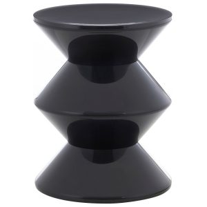 Minimalistyczny stolik FLAME czarny 36×45 cm 994502 Minimalistyczny stolik FLAME czarny 36×45 cm 994502