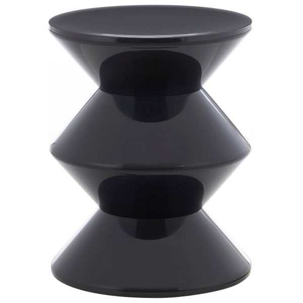 Minimalistyczny stolik FLAME czarny 36x45 cm 994502