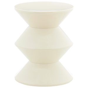 Minimalistyczny stolik FLAME kremowy 36×45 cm 994497 Minimalistyczny stolik FLAME kremowy 36×45 cm 994497