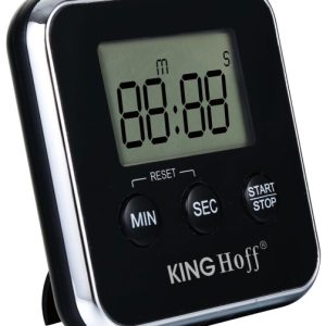 Minutnik kuchenny elektroniczny na magnes KINGHOFF 653010 Minutnik kuchenny elektroniczny na magnes KINGHOFF 653010