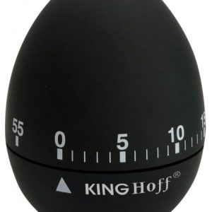 Minutnik kuchenny jajko czarny KINGHOFF 653013 Minutnik kuchenny jajko czarny KINGHOFF 653013
