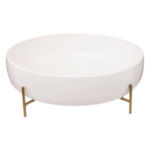Misa ceramiczna na złotych nóżkach Ø 29,5 cm 242362 Misa ceramiczna na złotych nóżkach Ø 29,5 cm 242362