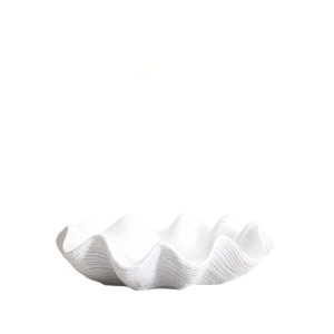 Misa dekoracyjna LUNEA z falami ecru 26x26x6,5 cm HOMLA 936131 Misa dekoracyjna LUNEA z falami ecru 26x26x6,5 cm HOMLA 936131