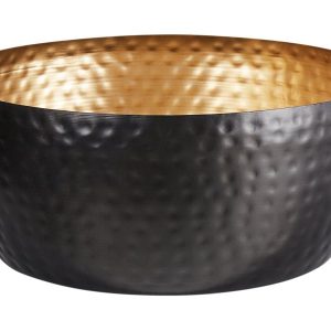 Misa dekoracyjna metalowa czarno-złota 656236 Misa dekoracyjna metalowa czarno-złota 656236